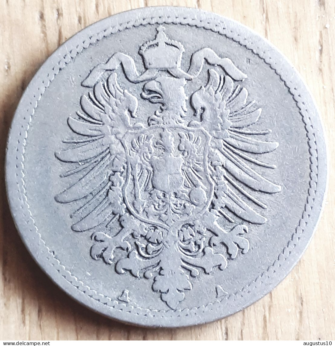 DEUTSCHLAND: 10 PFENNIG 1876 A KM 4 XF - 10 Pfennig