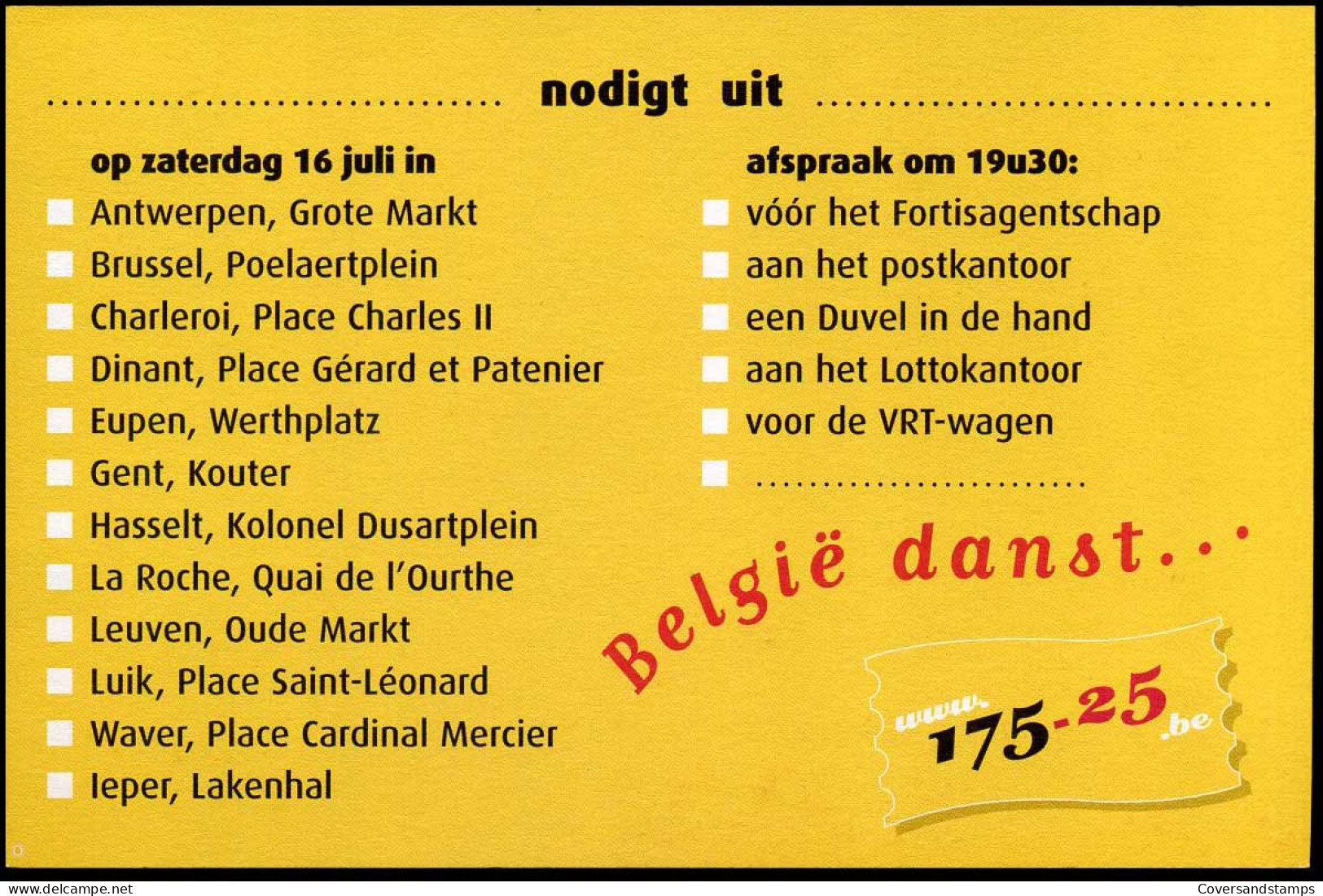 België Danst ... - Postkaart / Carte Postale - 1985-.. Vögel (Buzin)