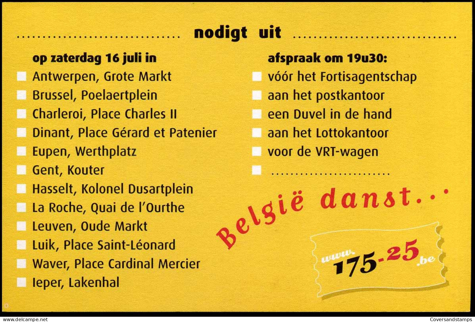 België Danst ... - Postkaart / Carte Postale - 1985-.. Oiseaux (Buzin)