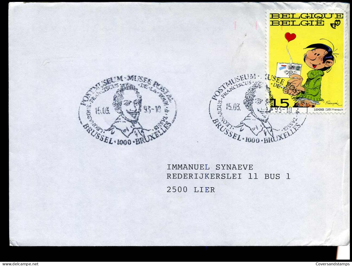 Cover - Stempel : Postmuseum - Musée Postal, Brussel - Bruxelles - Gedenkdokumente