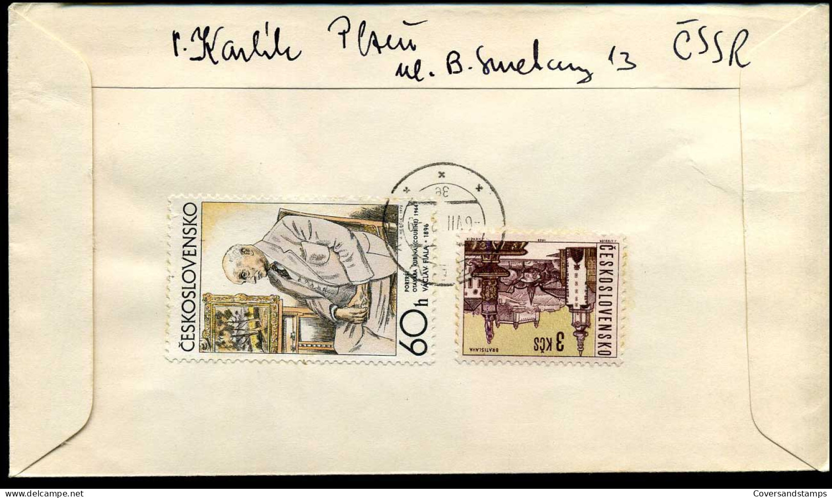 Cover From Prague To St Quentin, France - Storia Postale