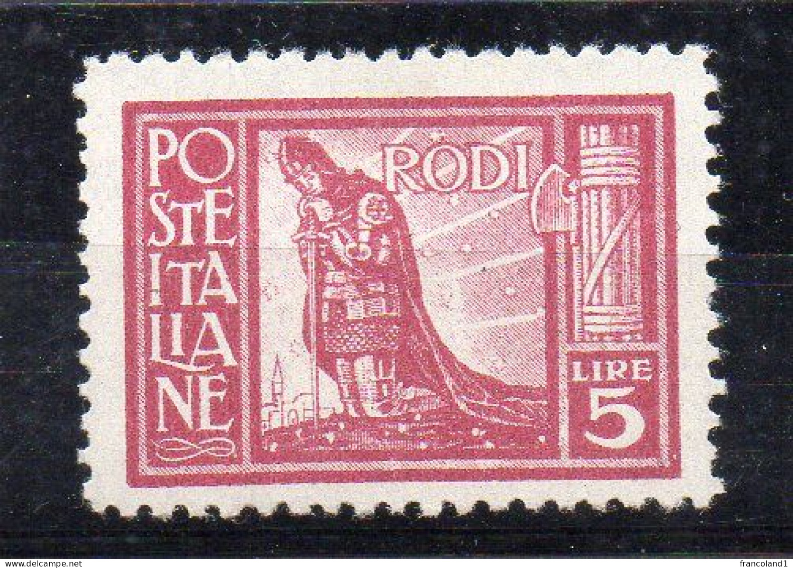 Egeo 1929 Pittorica N. 10  Dent. 11 Nuovo MLH* Sassone 180 Euro - Egée