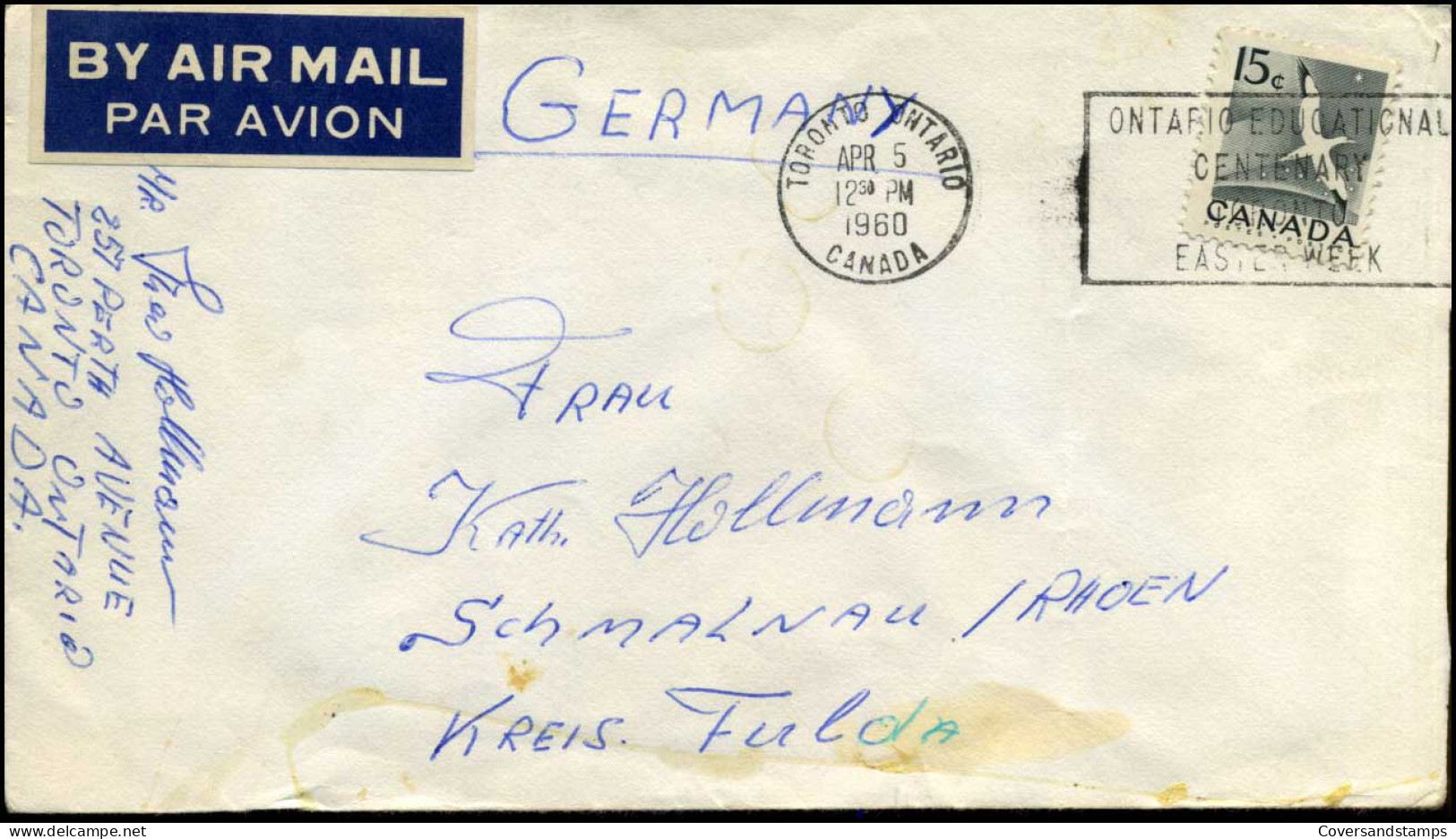 Cover To Fulda, Germany - Lettres & Documents