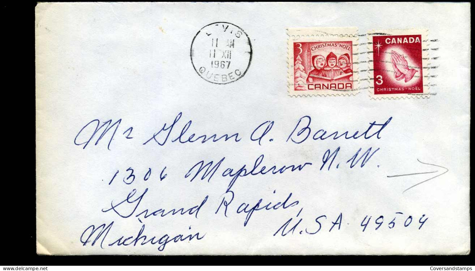Cover To Grand Rapido, Michigan, U.S.A. - Lettres & Documents