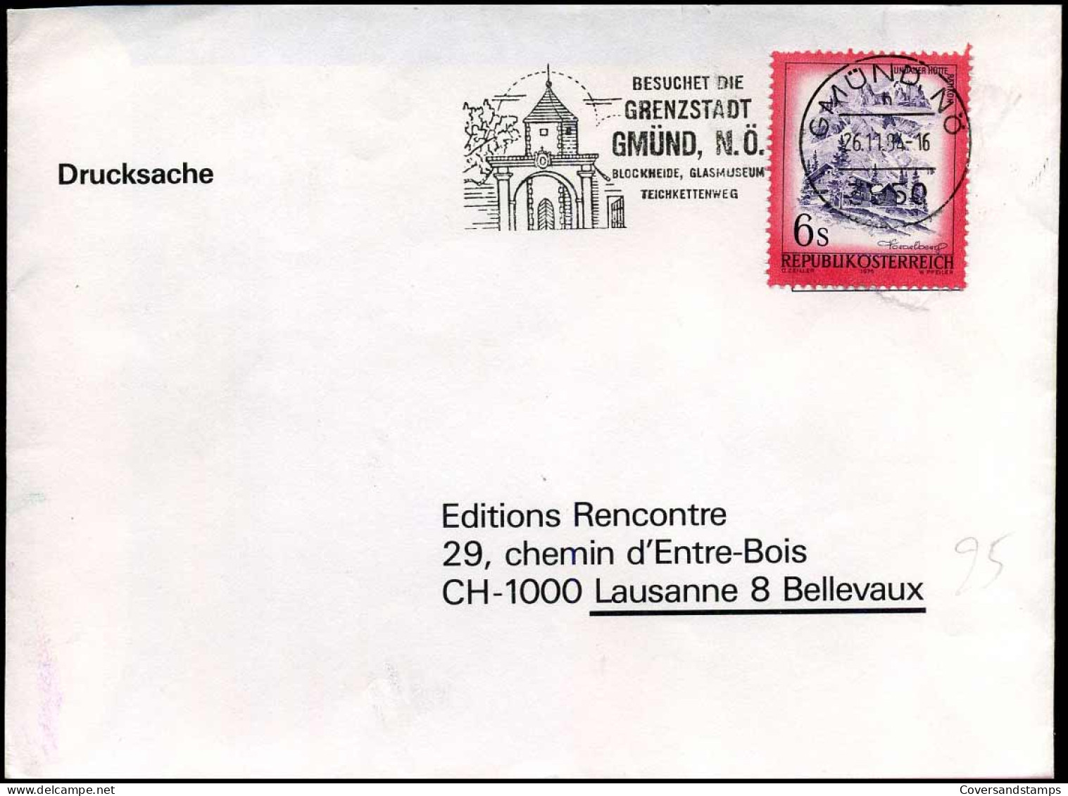 Cover To Lausanne, Switzerland - Lettres & Documents