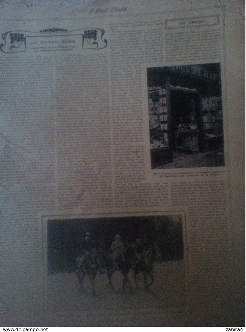 Grand Illustré Dépèch Héros Russe Inondation Nessac Charente Mariage échasse Trouble Russe Afghanistan Henriot St-Michel - 1900 - 1949