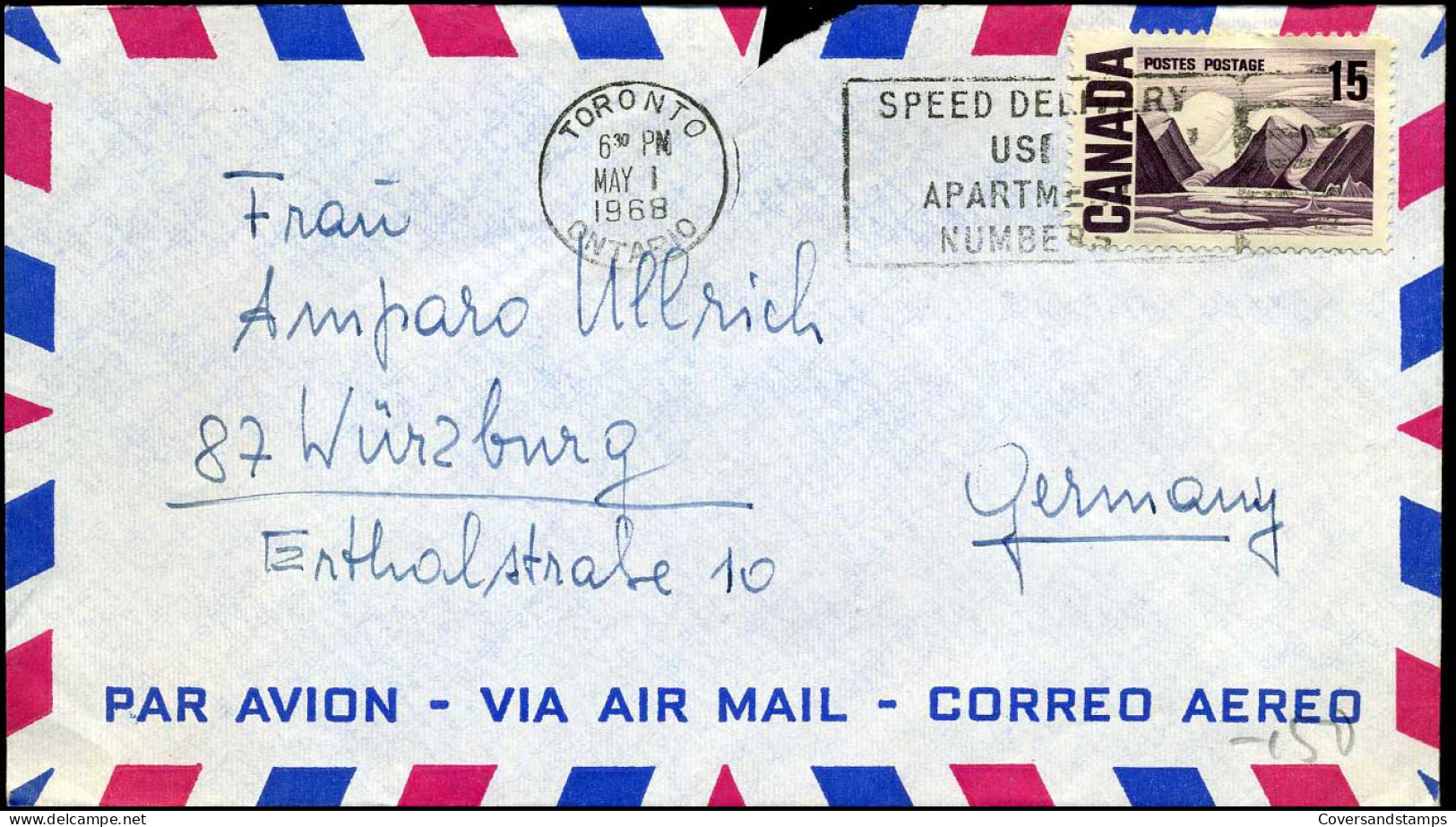 Cover To Würzburg, Germany - Cartas & Documentos