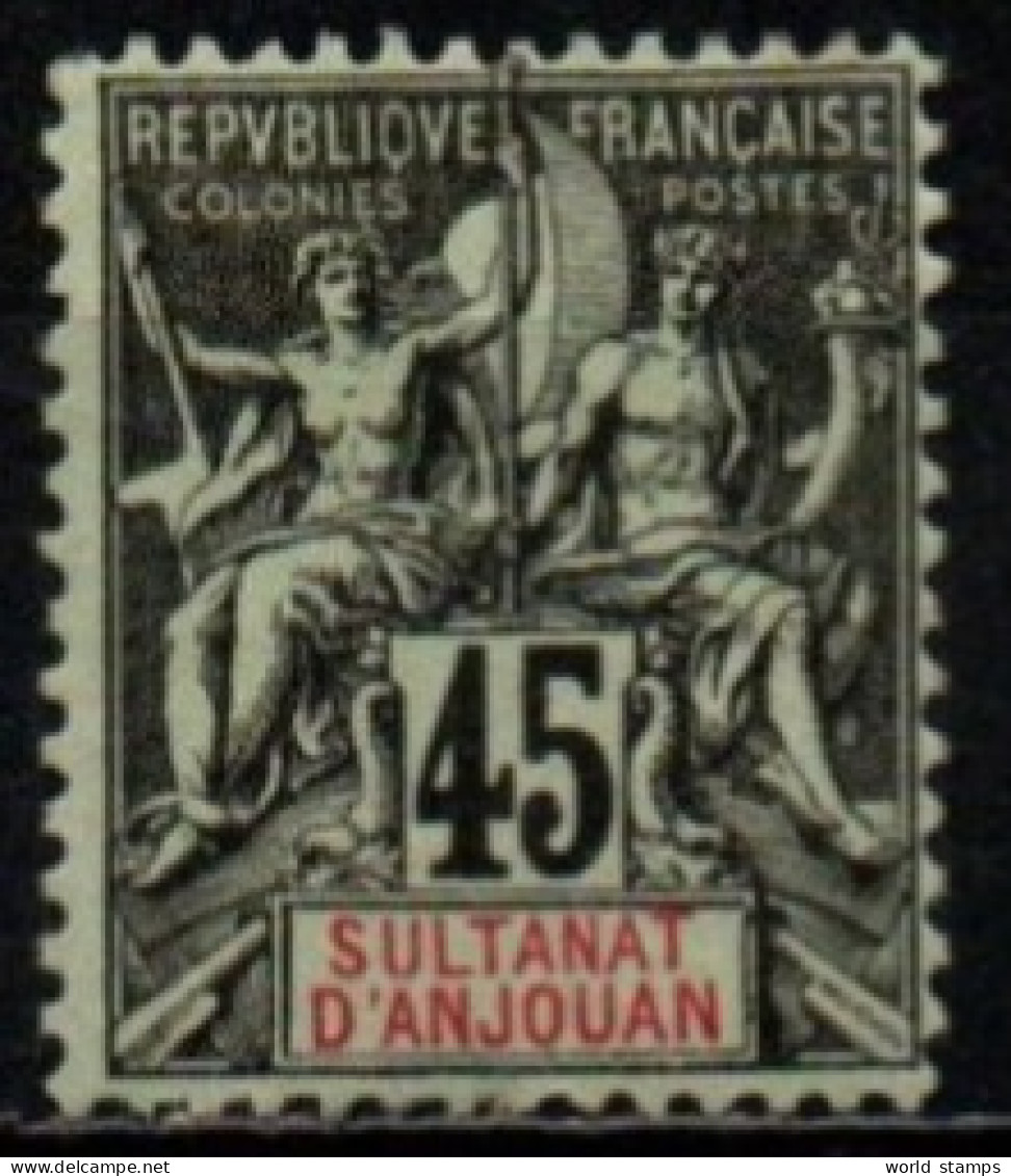 ANJOUAN 1900-7 * AMINCI-THINNED - Unused Stamps