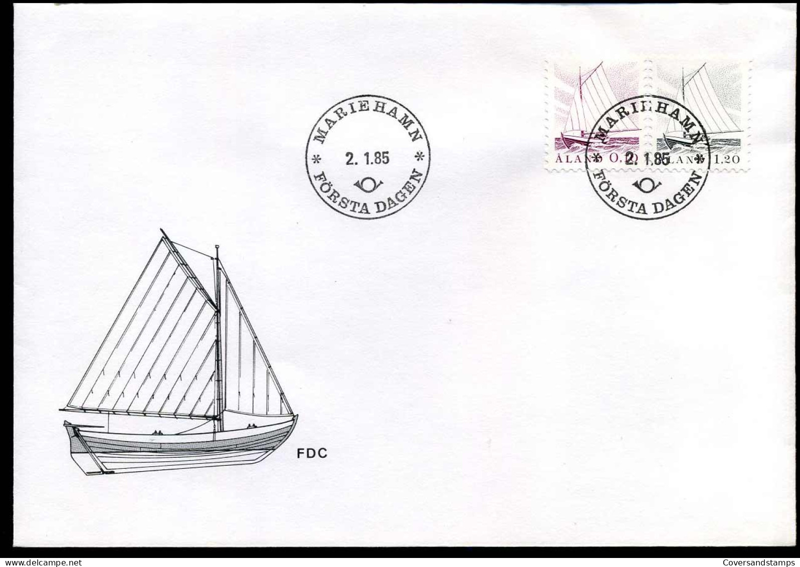 FDC - Aland - Sailingships - Aland