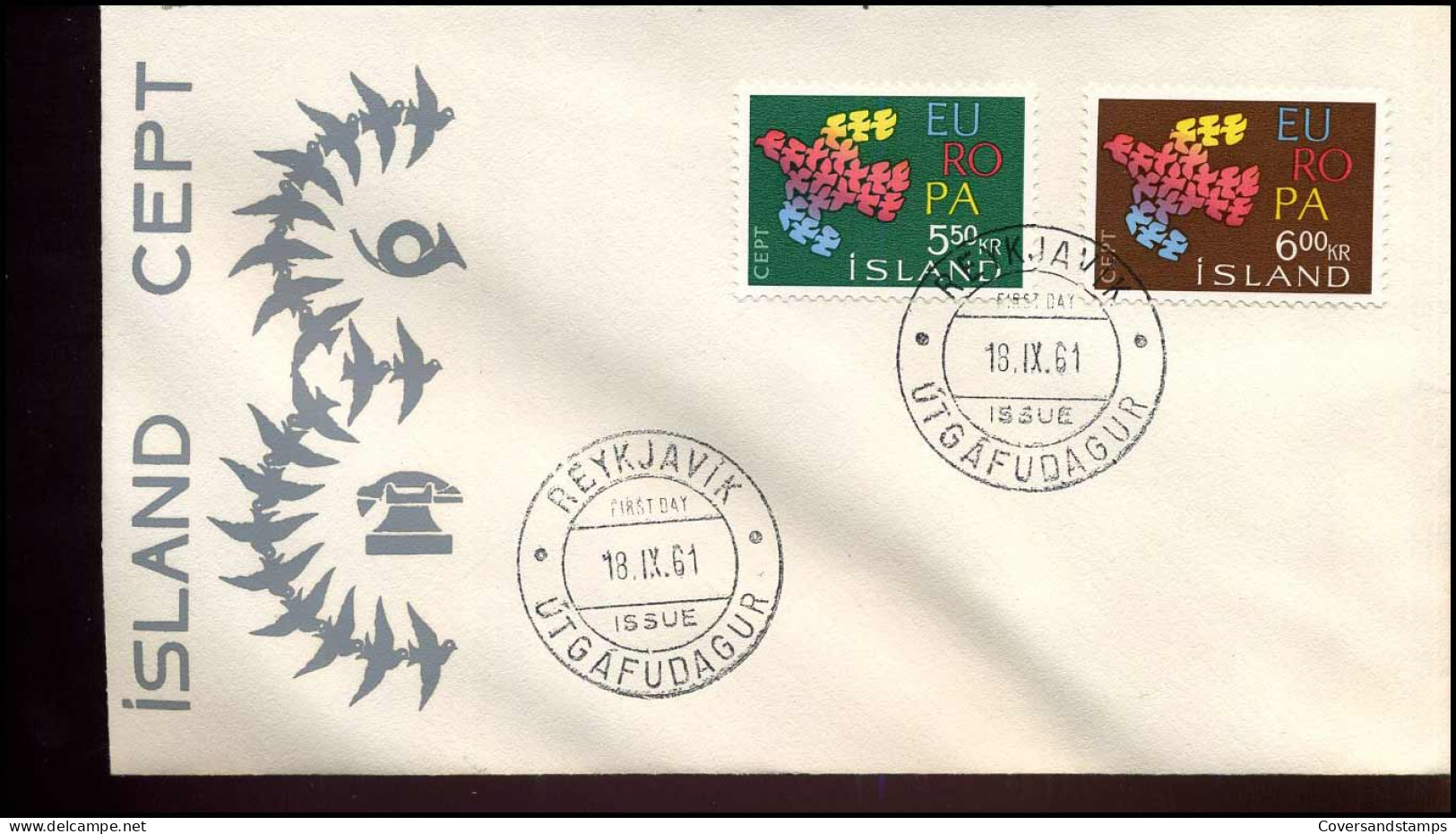 FDC - Iceland - 1961