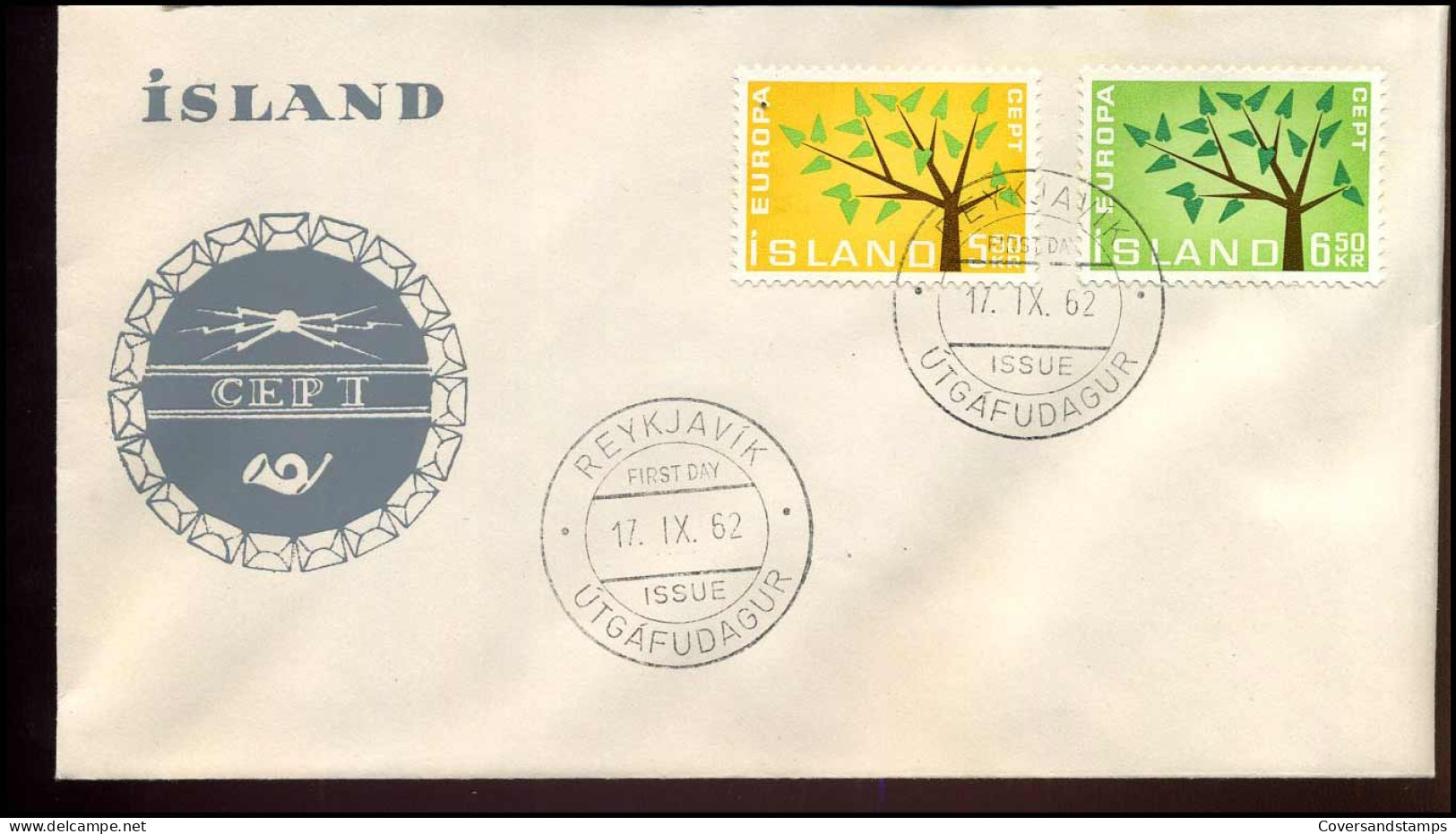 FDC - Iceland - 1962