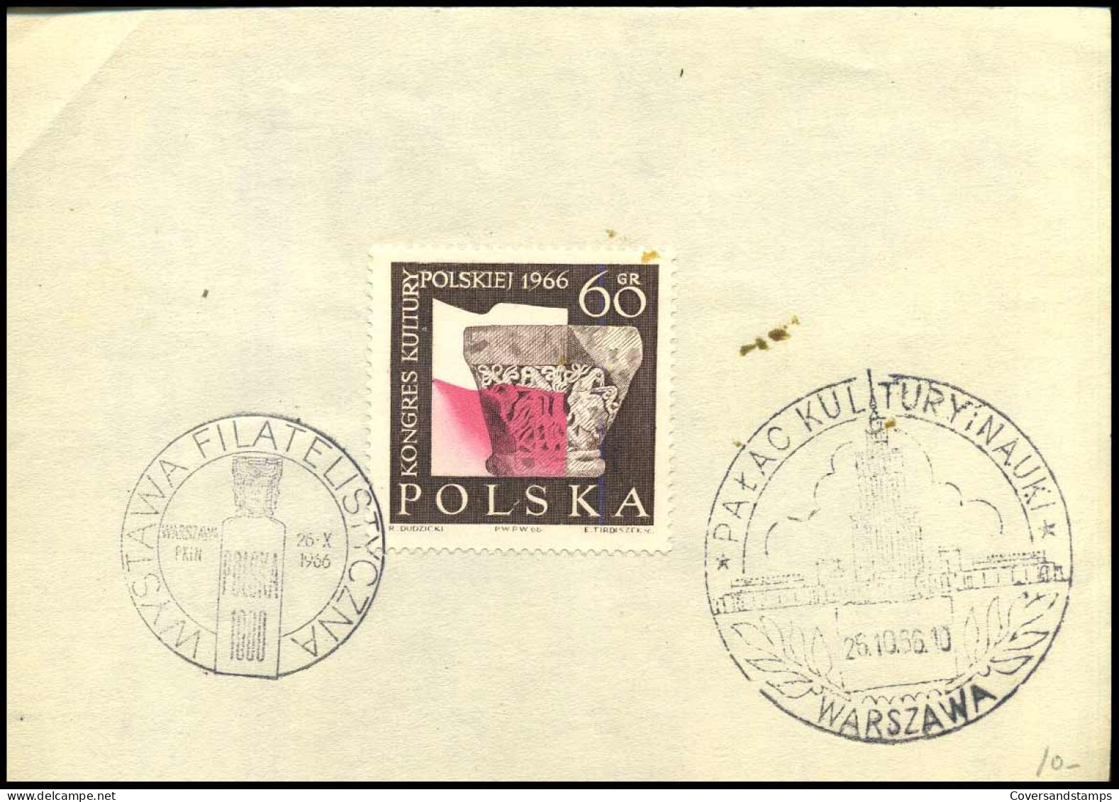 Kongres Kultury Polskiej 1966 - Cartas & Documentos