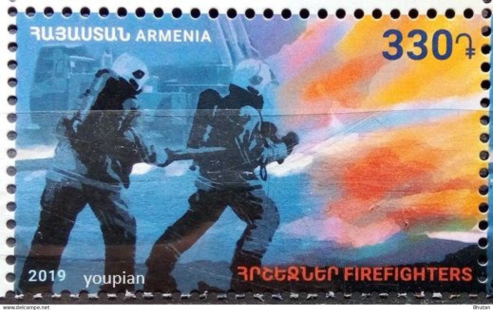 Armenia 2019, Firefighters, MNH Single Stamp - Armenien