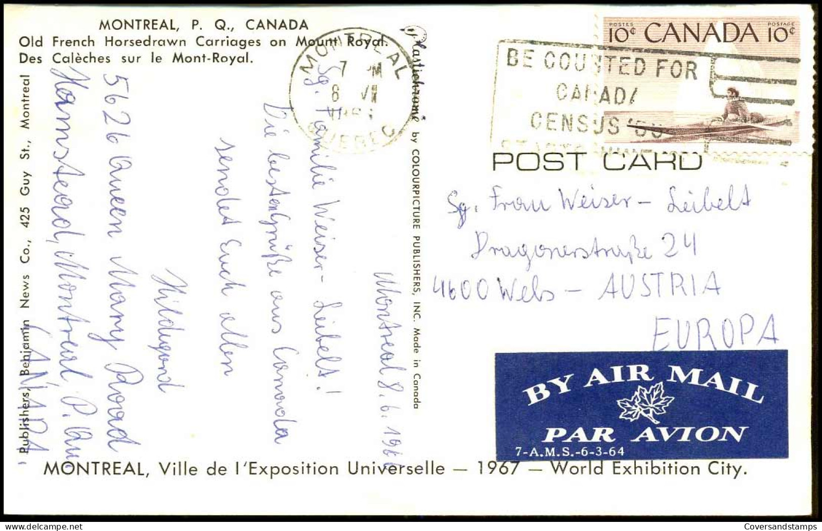 Montréal - Ville De L'Exposition Universelle 1967 - World Exhibition City - Montreal