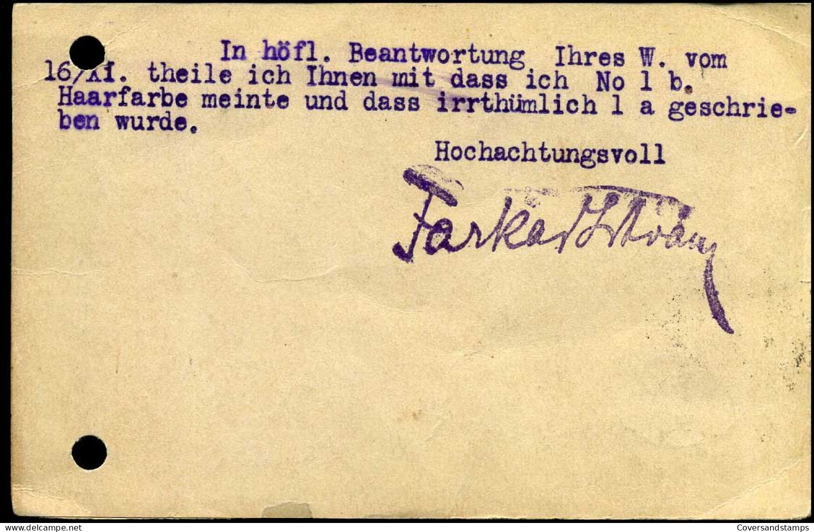 Post Card To Vienna, Austria - 17/11/1914 - Cartas & Documentos