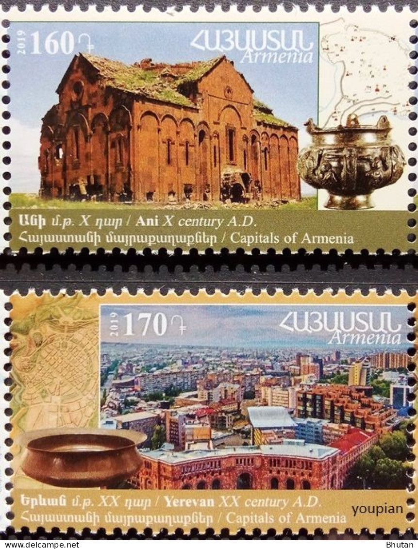 Armenia 2019, Historical Capitals Of Armenia, MNH Stamps Set - Armenia