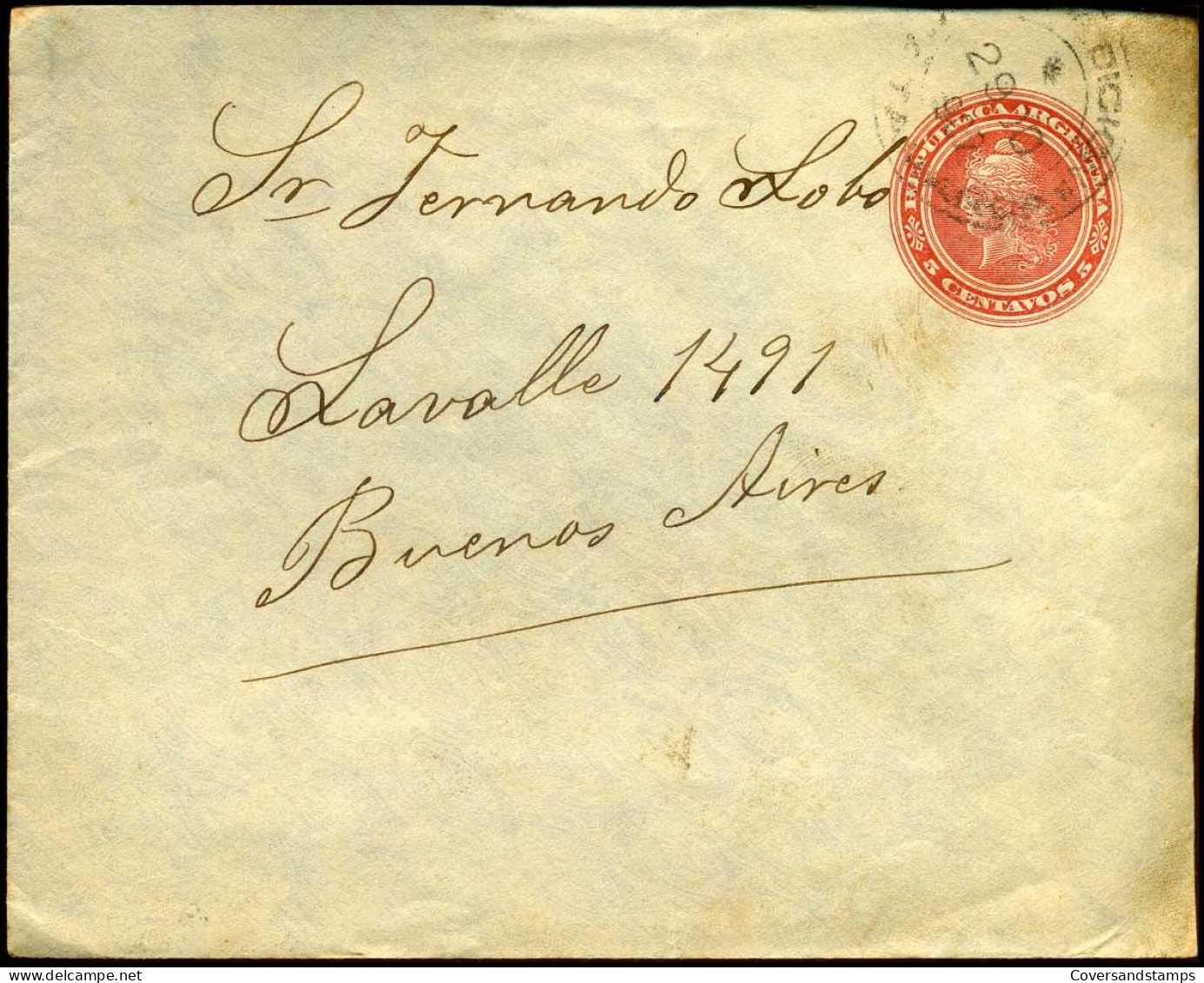 Postal Stationary To Buenos Aires - Postal Stationery