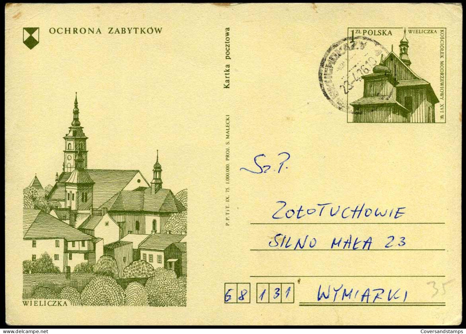 Postcard -  Wieliczka - Stamped Stationery