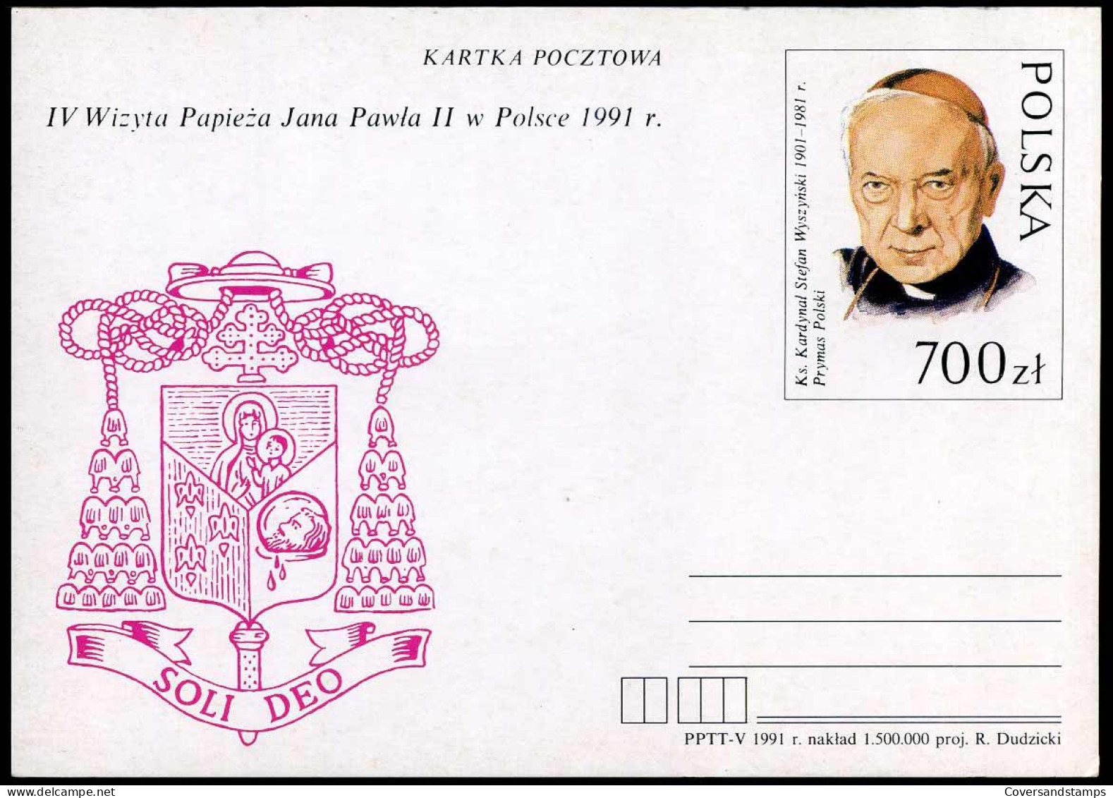 Postcard - IV Wizyta Papieza Jana Pawla II W Polsce 1991 - Postwaardestukken