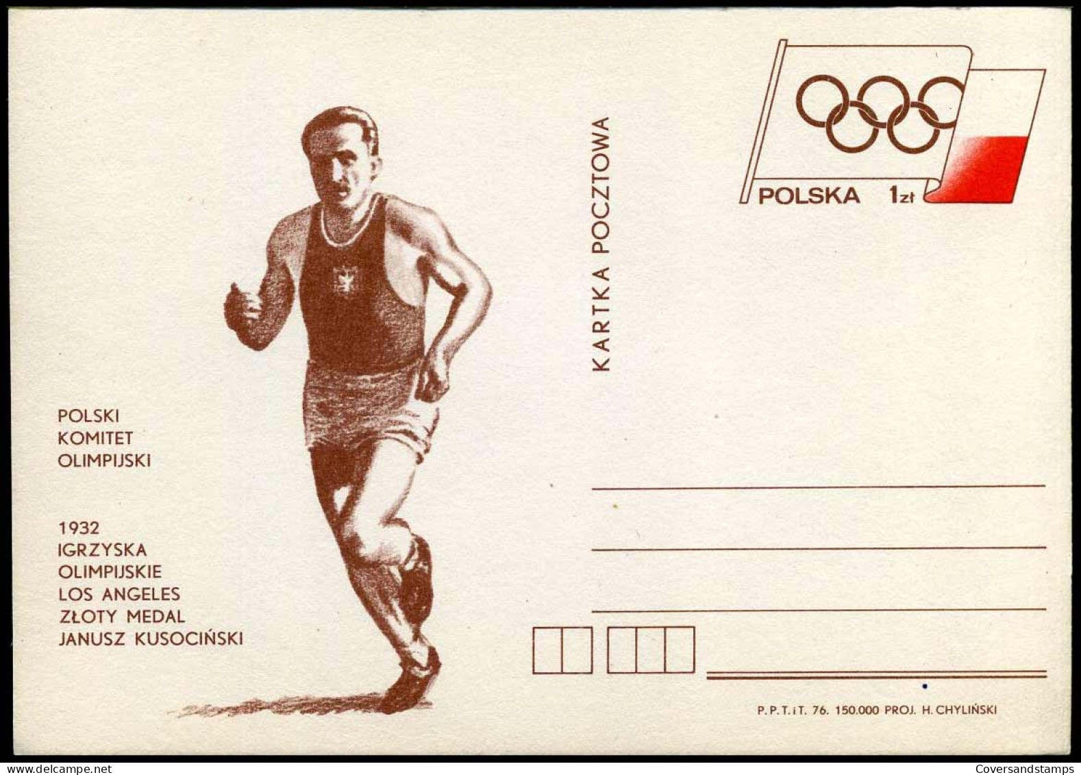 Postcard - Polski Komitet Olimpijski - Postwaardestukken