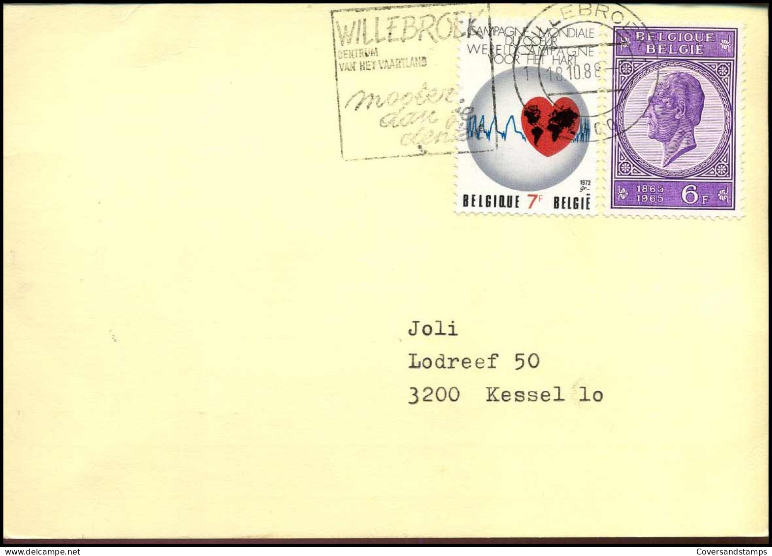Postkaart - "Uitnamen - Prélèvements" - Kring 1022 - Briefe U. Dokumente