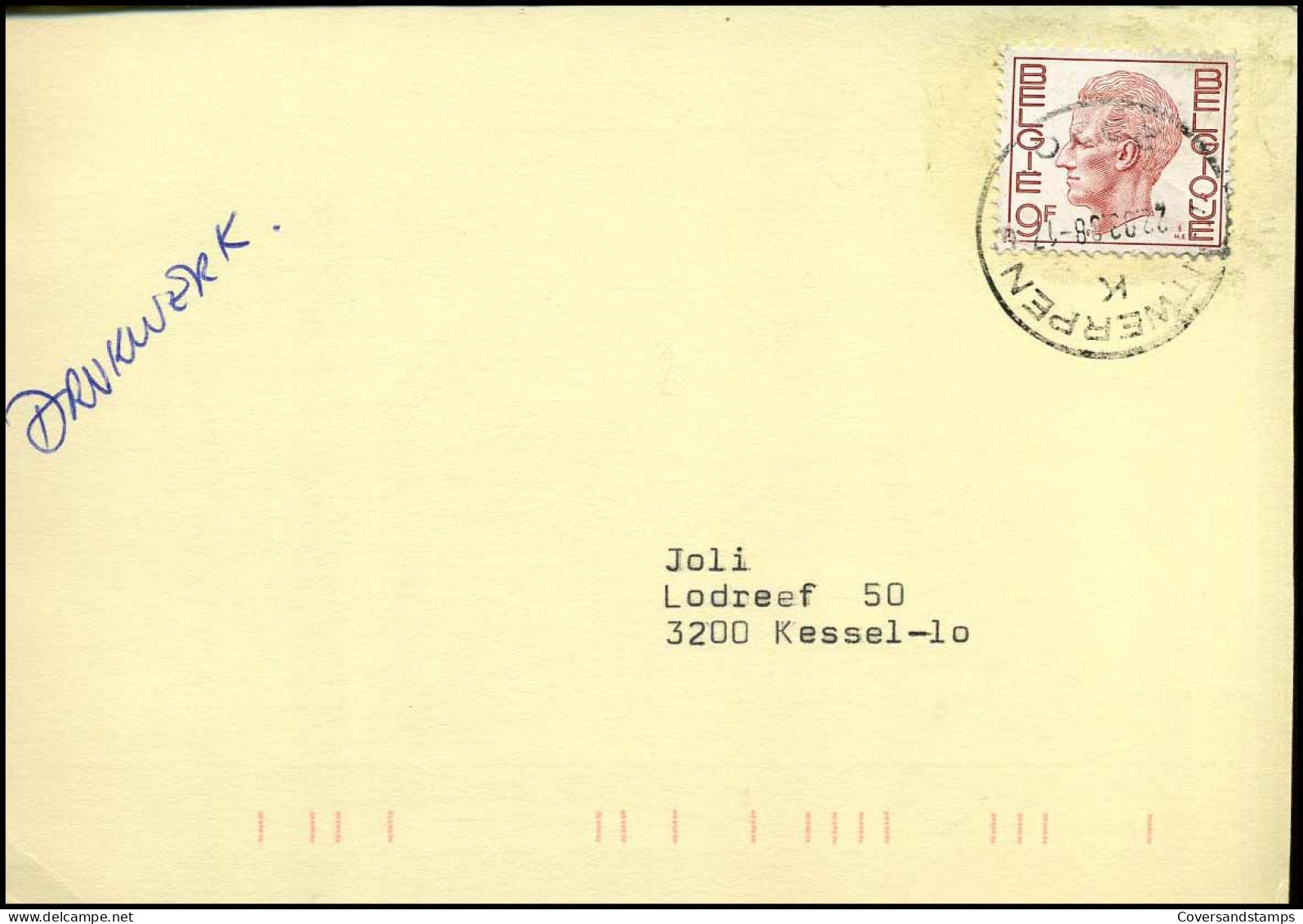 Postkaart : "Uitnamen - Prélèvements" Kring/Cercle Nr 1030 - Briefe U. Dokumente