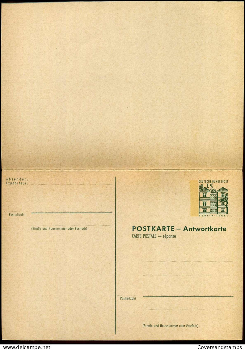 Postkarte -  15 Pfennig - Mit Antwortkarte - Cartoline - Nuovi