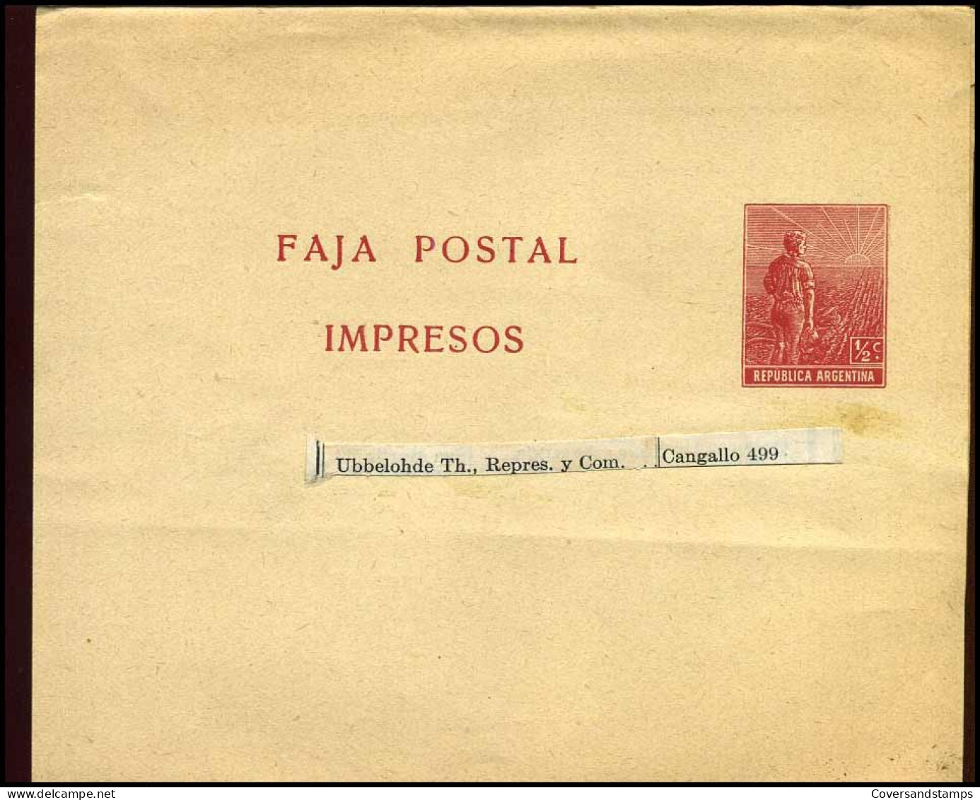 Republica Argentina, Faja Postal, Impresos - Postwaardestukken