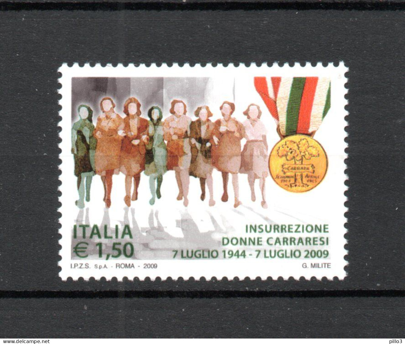 ITALIA  :  Insurrezione Delle Donne Carraresi  -  1 Val. MNH**  Del   7.07.2009 - 2001-10: Nieuw/plakker