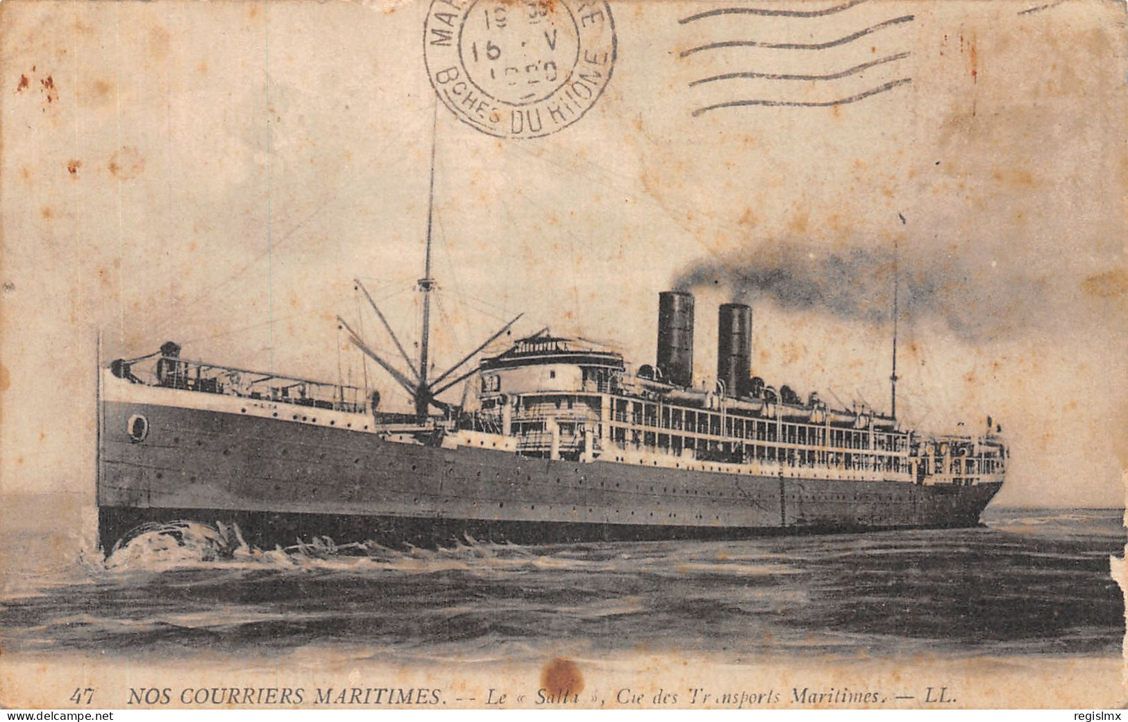 TH-NOS COURRIERS MARITIMES LE SALTA-N°T1106-F/0379 - Other & Unclassified