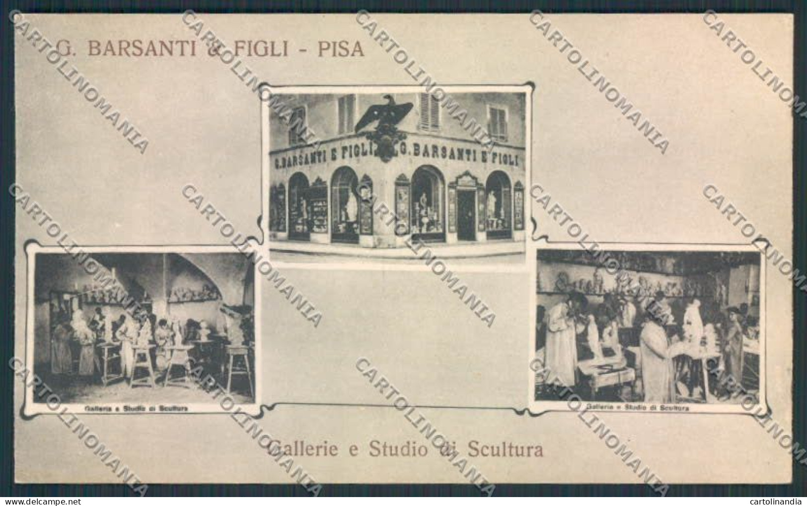 Pisa Scultura Cartolina MV4328 - Pisa