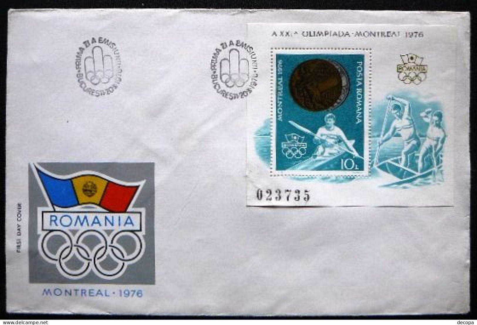 (dcos-455)  Romania  -  Roumanie  -  Roemenië  1976    Mi BF 137   FDC - FDC