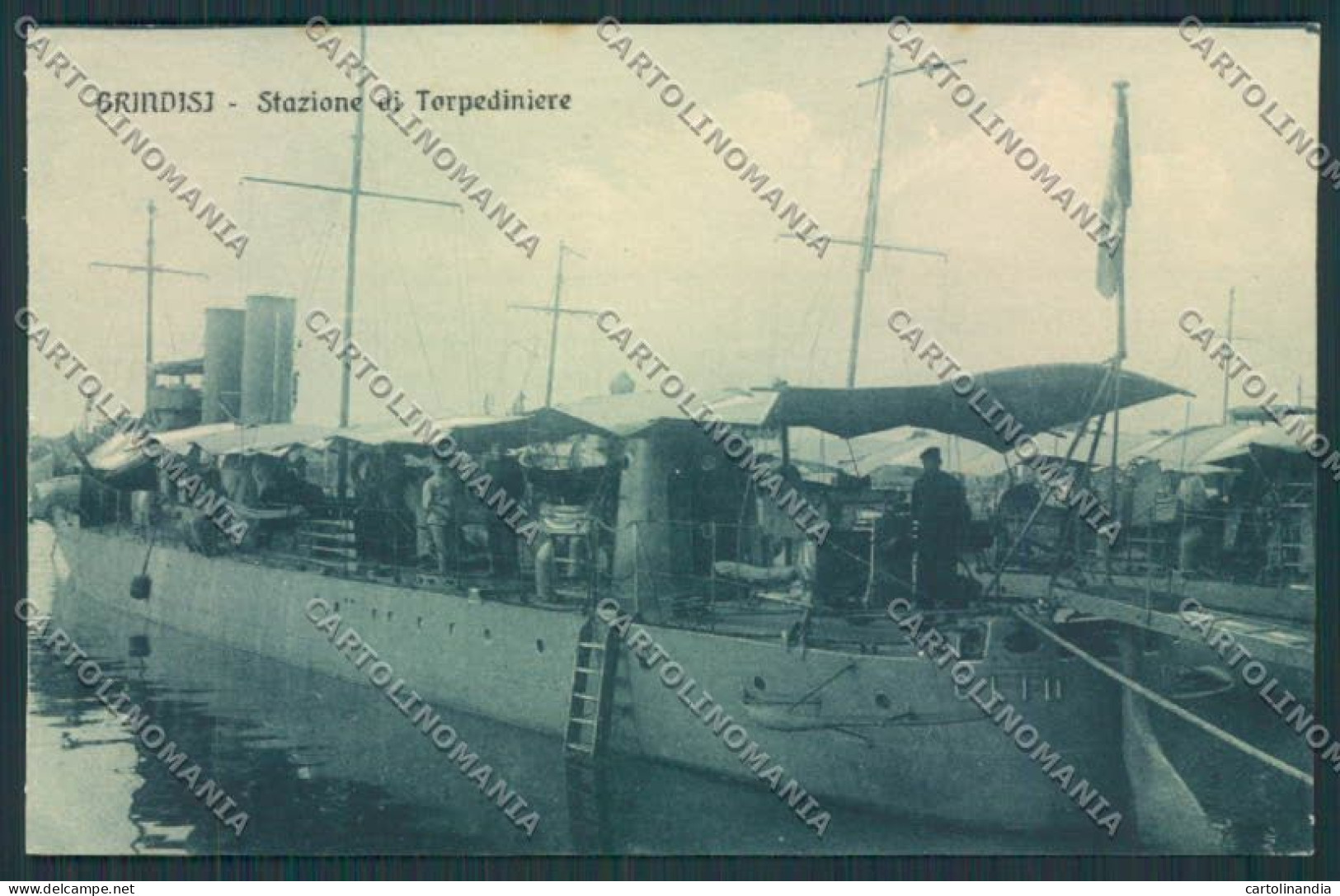 Brindisi Città Stazione Torpediniere Cartolina MV5196 - Brindisi