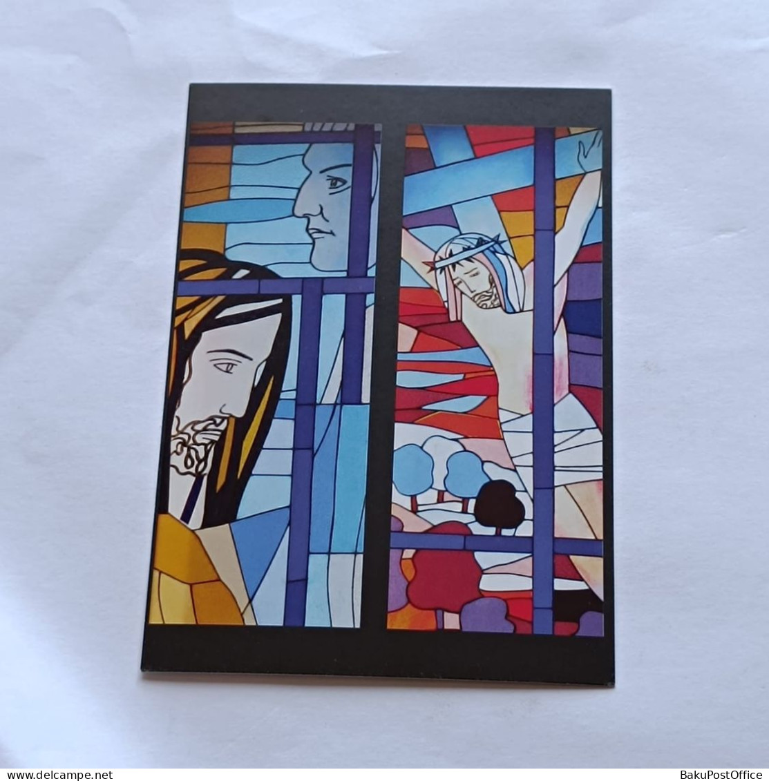 Azerbaijan 2017 Post Card Catholic Church Stained Glass - Azerbaïjan