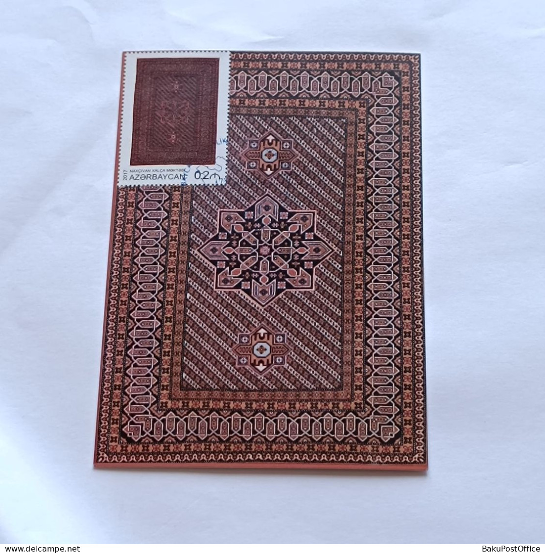 Azerbaijan 2017 Maximum Card Carpet Art Rug Nakhchivan - Azerbaïjan