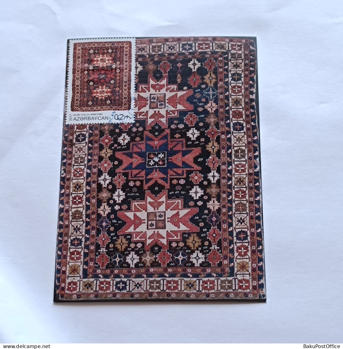 Azerbaijan 2017 Maximum Card Carpet Art Rug Quba - Azerbaijan