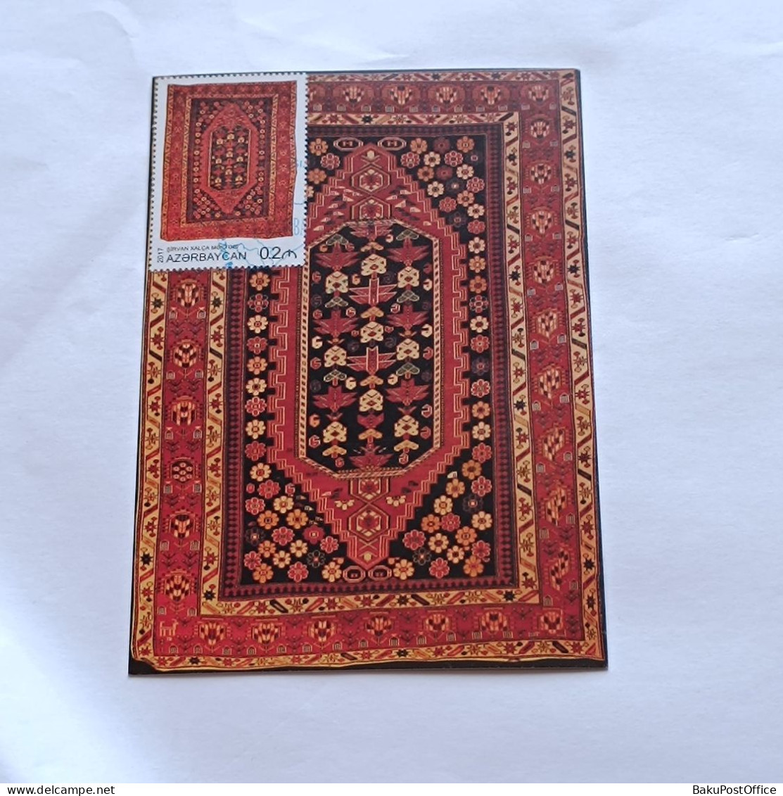 Azerbaijan 2017 Maximum Card Carpet Art Rug Shirvan - Azerbaijan