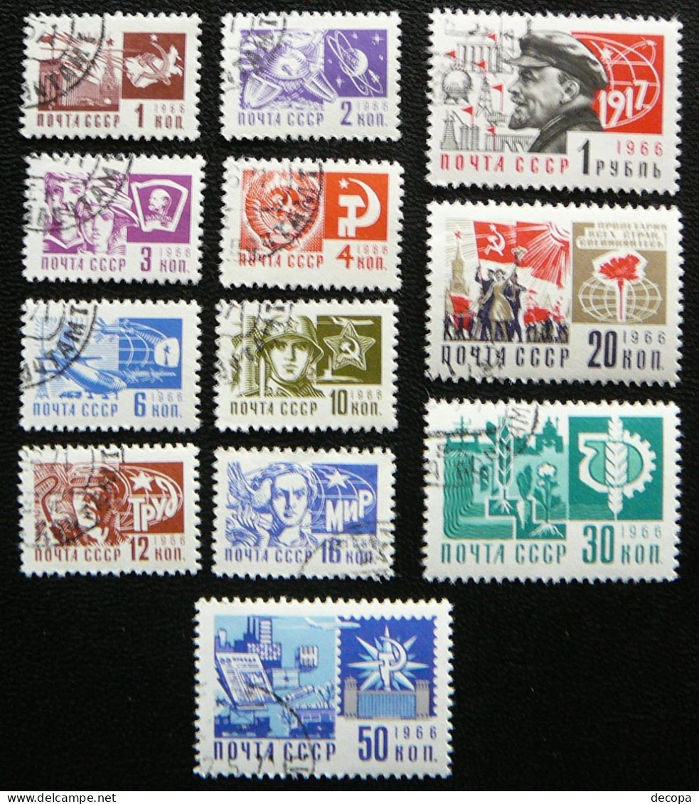 (dcth-063)    USSR   Mi 3279-90 - Oblitérés