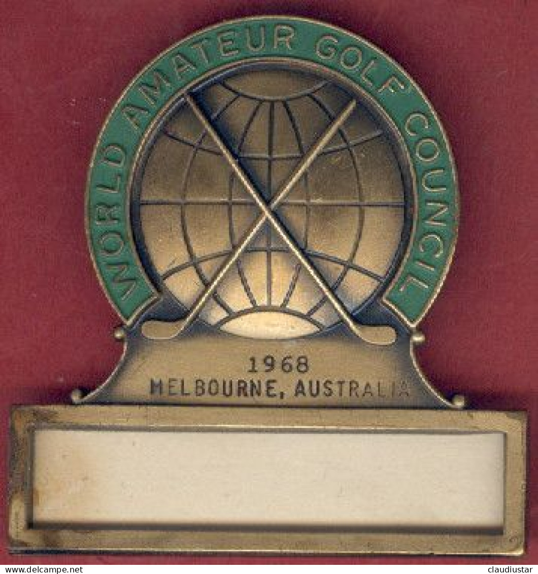 ** BROCHE  MELBOURNE  1968  +  COUNTRY  CLUB  SERAINCOURT ** - Sonstige & Ohne Zuordnung