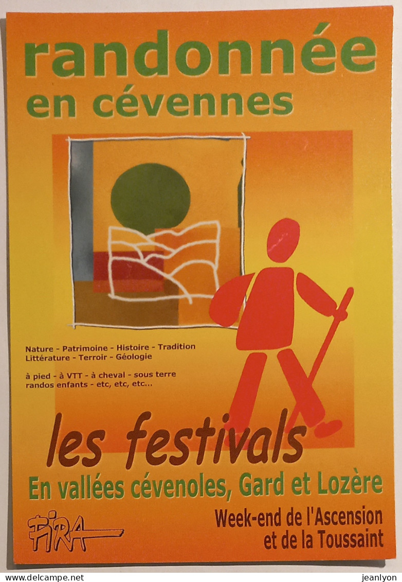 RANDONNEE EN CEVENNES - Vallées Cevenoles, Gard Et Lozère - Carte Publicitaire - Alpinisme