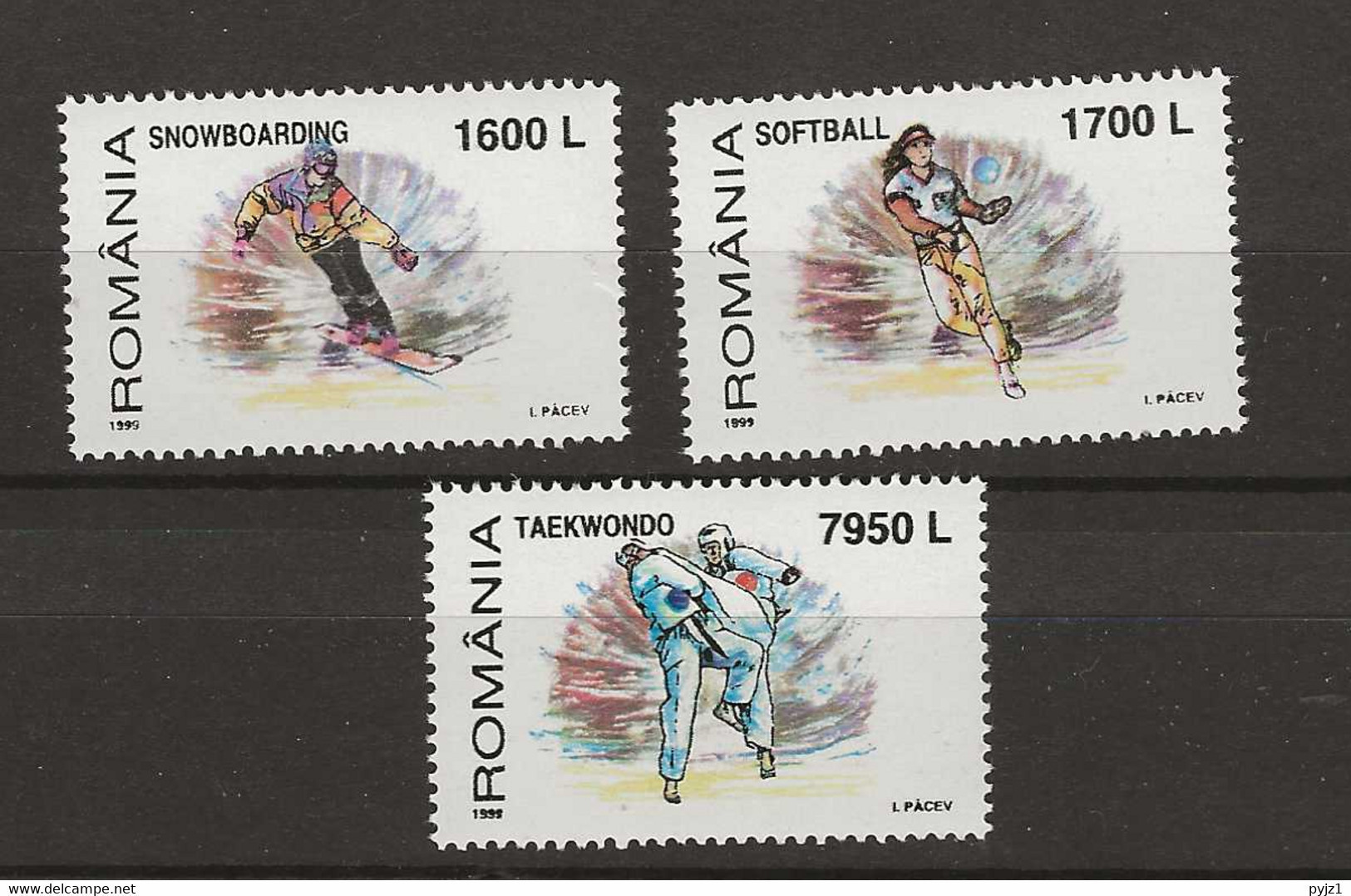 1999 MNH Romania 5441-43 Postfris** - Ungebraucht