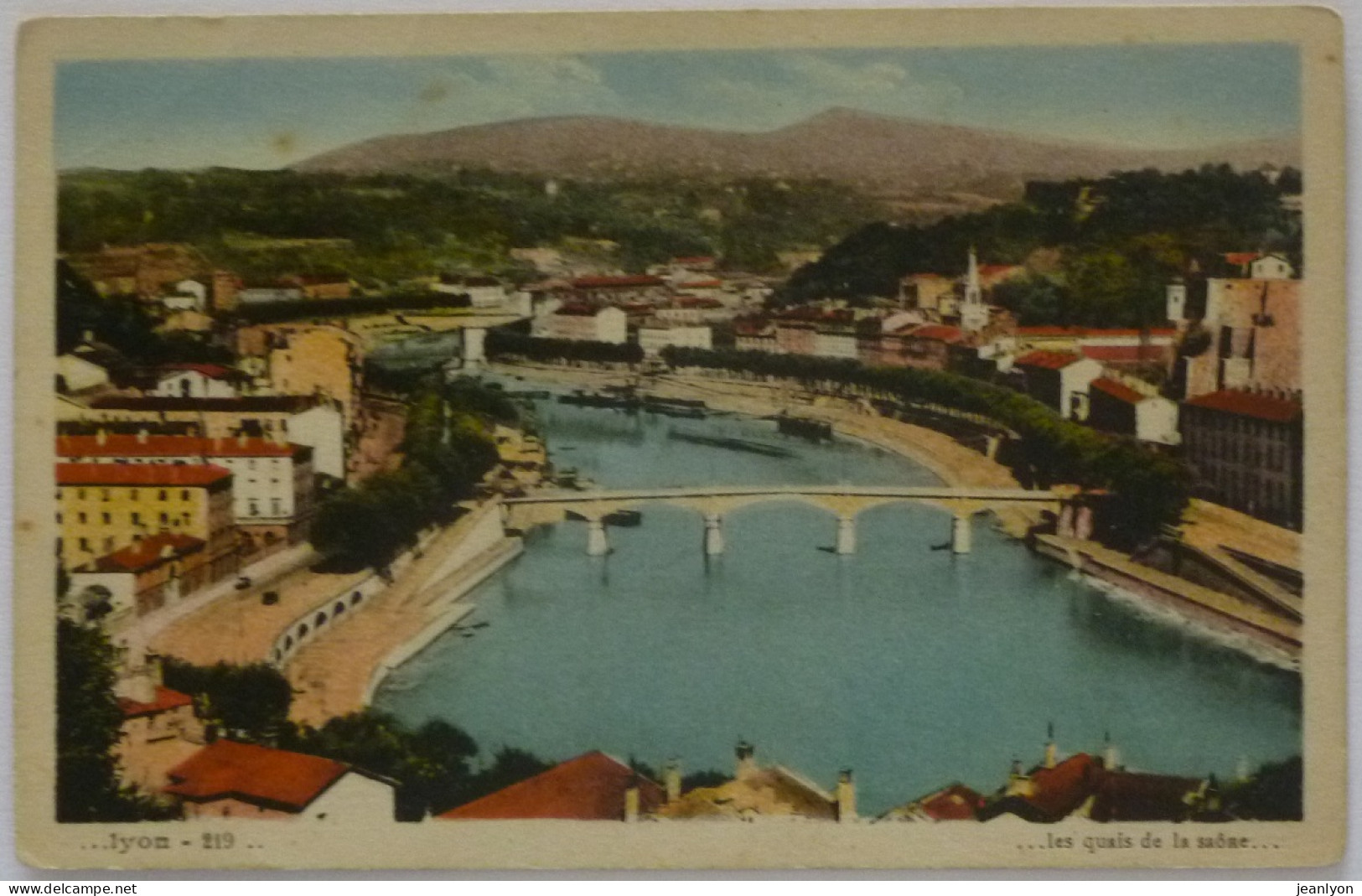 LYON (69/Rhône) - Les Quais De Saône , Vers Quais Chauveau / Saint Vincent , Actuel Pont Koenig  - Lyon 9