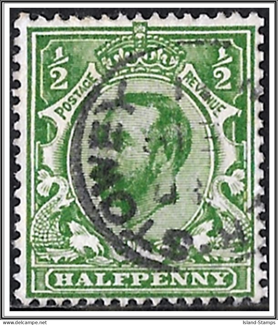KGV SG325 ½d Pale Bright Green Used Hrd2d - Used Stamps