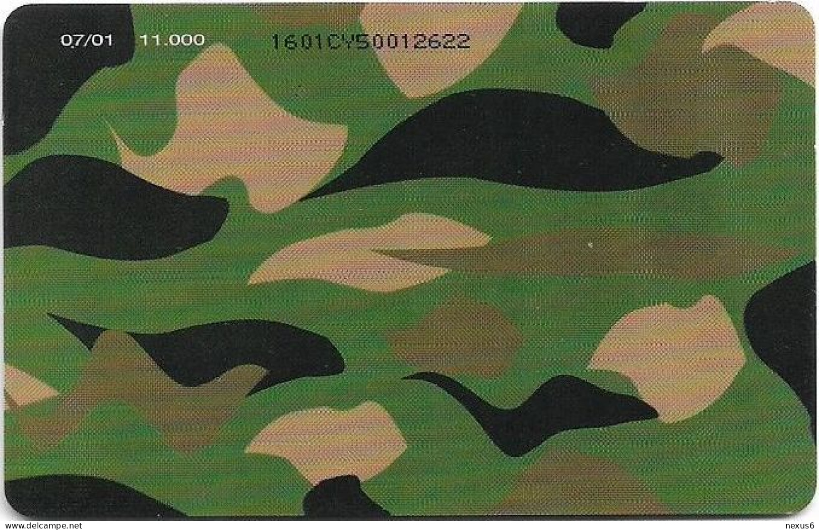 Cyprus - Cyta (Chip) - Camouflage 1 Promotional - 1601CY - 07.2001, 11.000ex, Used - Cipro