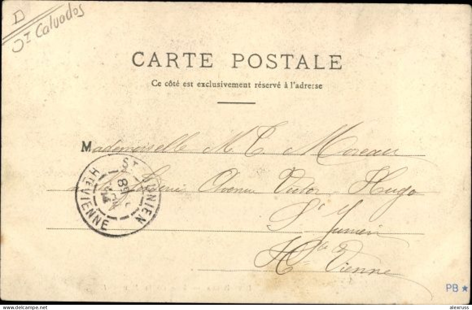 France Postcard 1904, Riva Bella Calvados, Rue De La Mer, L.D. VF Posted - Riva Bella