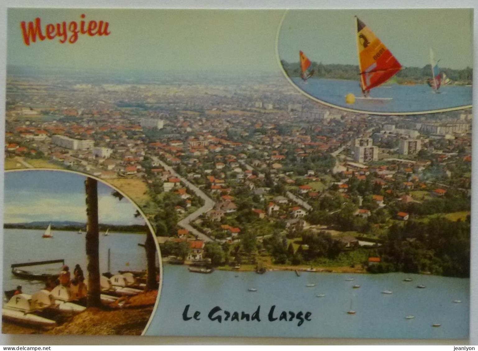 MEYZIEU (69/Rhône) - Grand Large - Pédalo  / Planche à Voile - Vue Sur La Ville - Meyzieu