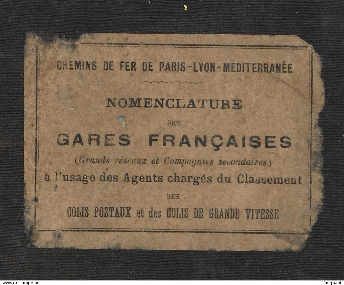 -Nomenclature Des Gares Françaises(Grands Réseaux Et Compagnies Secondaires + Une Carte Toilée Des Réseaux) - Spoorwegen En Trams