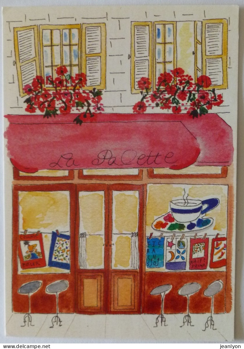PARIS - LA PALETTE - BISTROT / CAFE ST GERMAIN - Dessin / Illustrateur Jill Butler - Cafés, Hoteles, Restaurantes