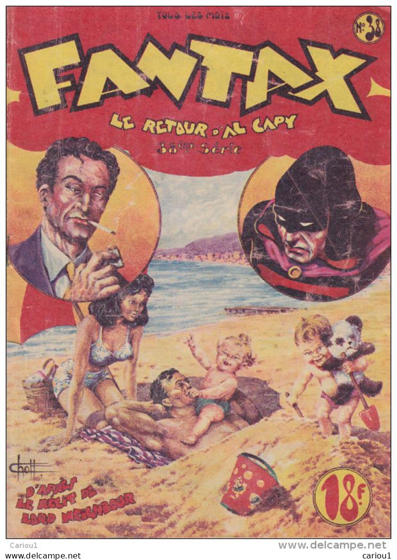 C1 FANTAX # 38 1949 CHOTT Pierre MOUCHOT Retour D Al Capi MITZI Fille Du Wild PORT INCLUS FRANCE - Originalausgaben - Franz. Sprache