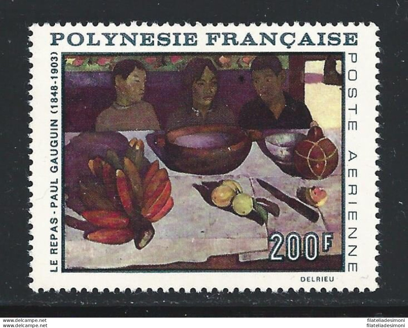 1968 POLINESIA - Quadro Di Gauguin - Posta Aerea N. 25 - Le Repas  MNH** - Autres & Non Classés